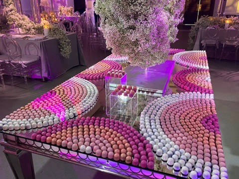 Grand wedding truffle display